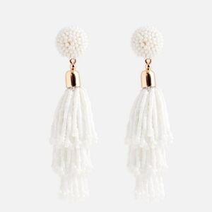 Panacea Beaded Tassel Earrings NWT